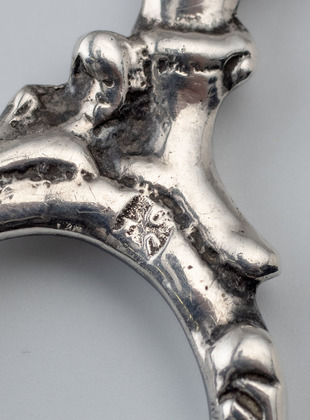 Antique Dutch Silver Figural Grape Shears - Zilveren Druivenschaartje, Schoonhoven, Middelstum